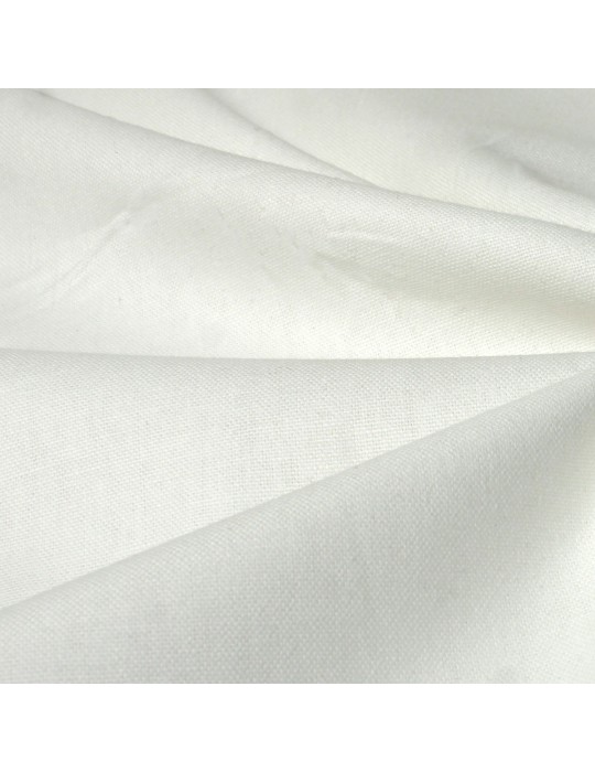 Tissu demi panama blanc