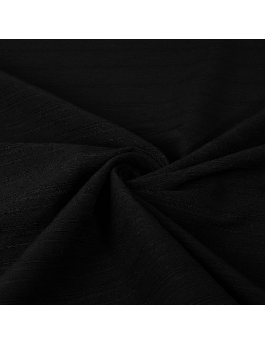 Tissu bengaline uni noir