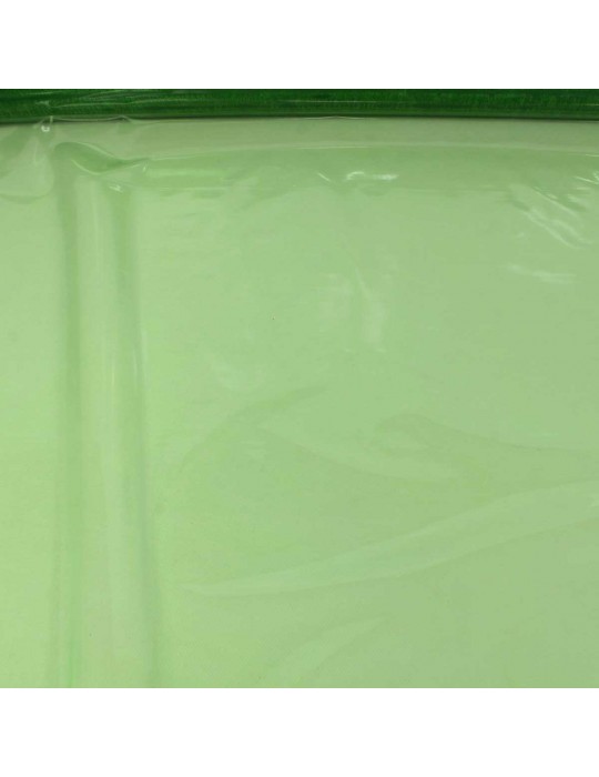 Tissu pvc cristal transparent 15/100 uni vert