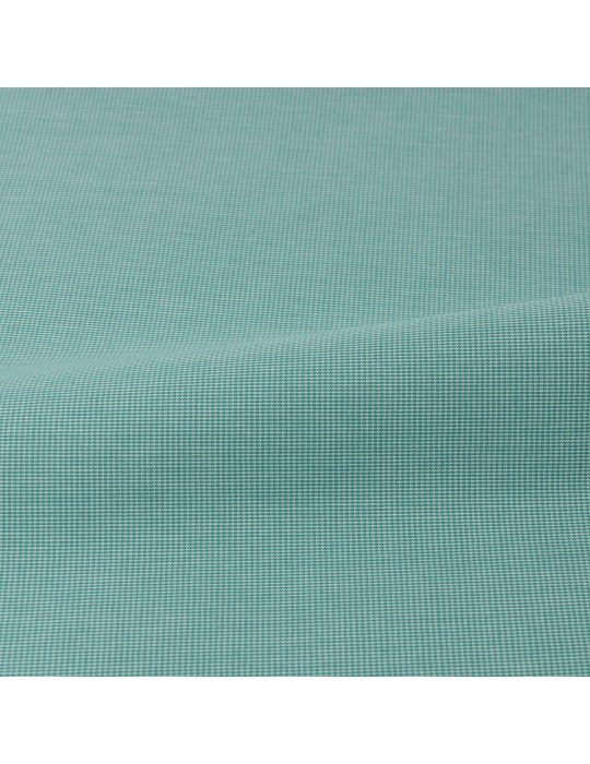 Coupon tissé teint mini carreaux vert 50 x 145 cm