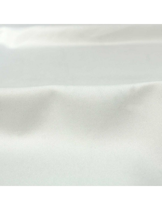 Tissu jersey uni satiné blanc
