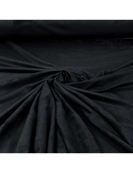 Tissu d'habillement suédine unie noir