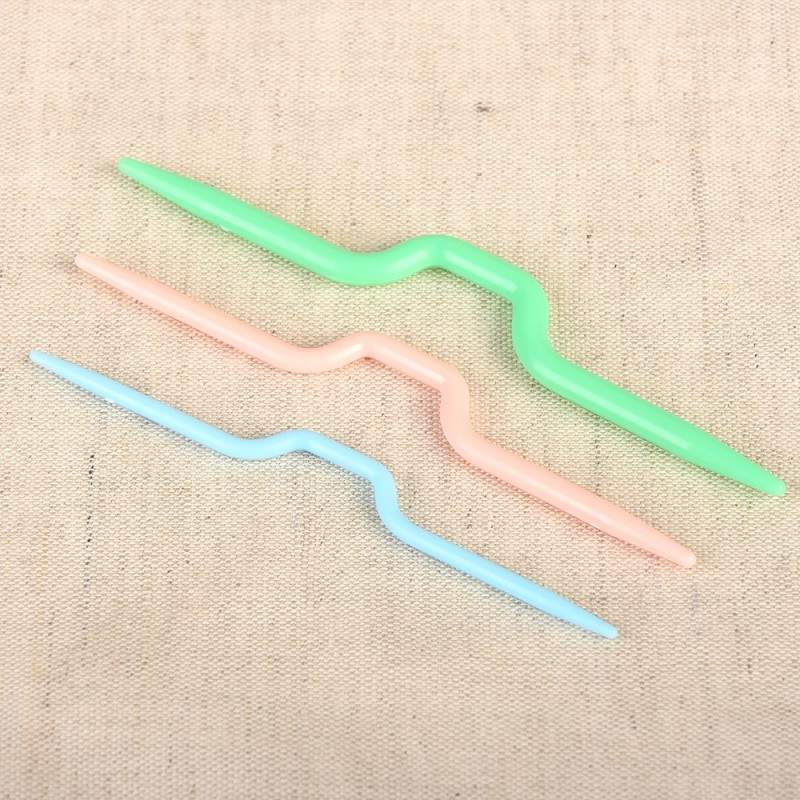 3 Aiguilles Plastique Pour Tricot