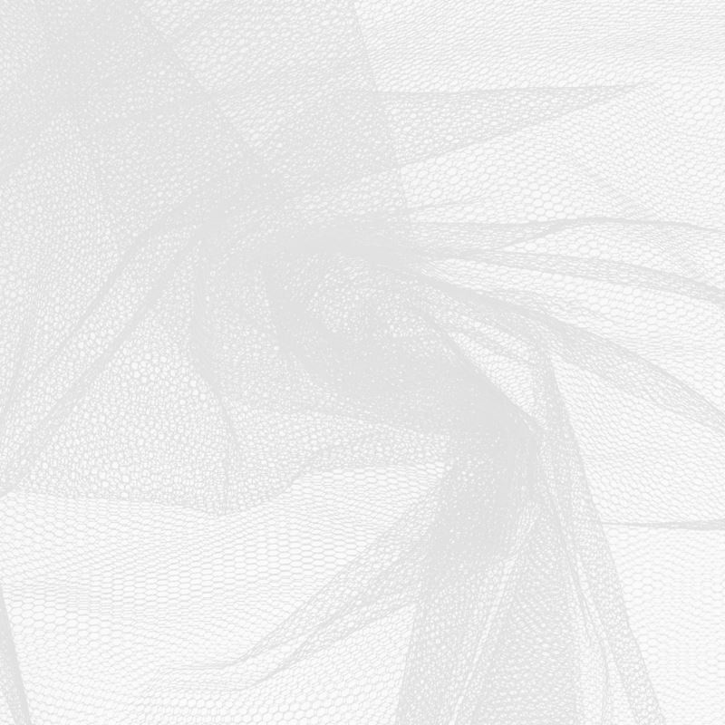 Coupon 3m Tissu Tulle Blanc
