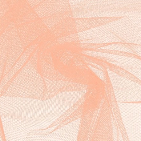 Coupon 3m Tissu Tulle Saumon