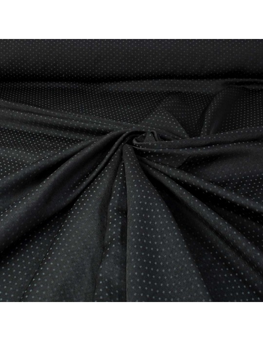 Tissu d'habillement polyester mini rectangle noir