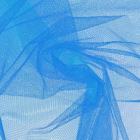 Coupon 3m Tissu Tulle Turquoise