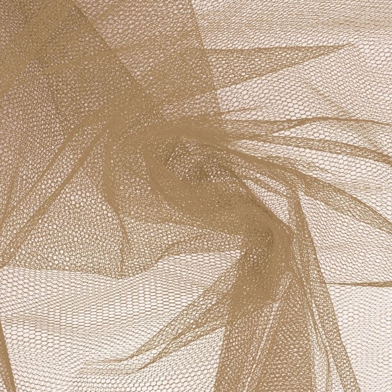 Coupon 3m Tissu Tulle Beige