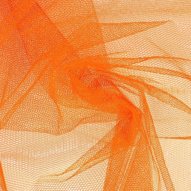 Coupon 3m Tissu Tulle Orange