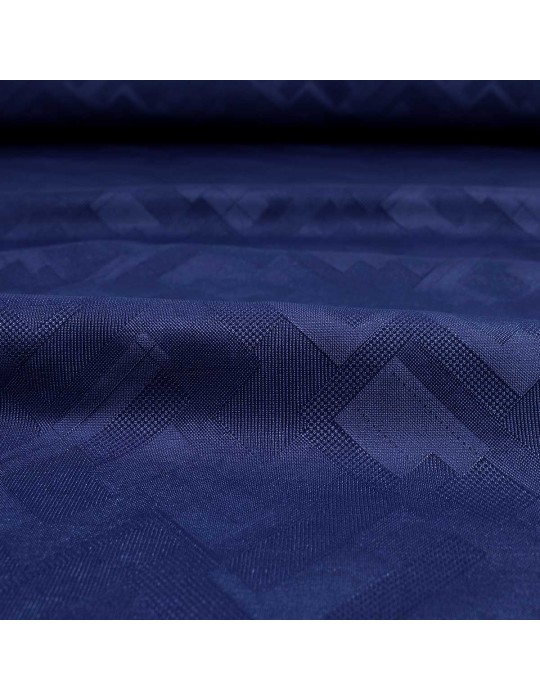 Tissu jersey géométrique bleu