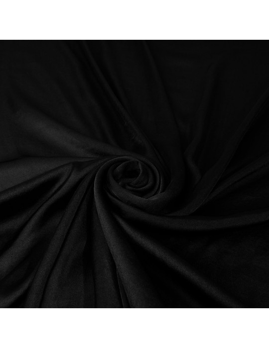 Tissu voile uni noir