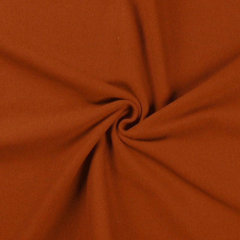 Coupon 3m Tissu Bord Cote Uni Cognac