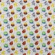Coupon 3m Tissu Popeline Digitale Monster Imprimé Monstres