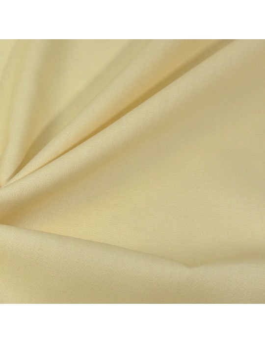 Tissu coton uni jaune