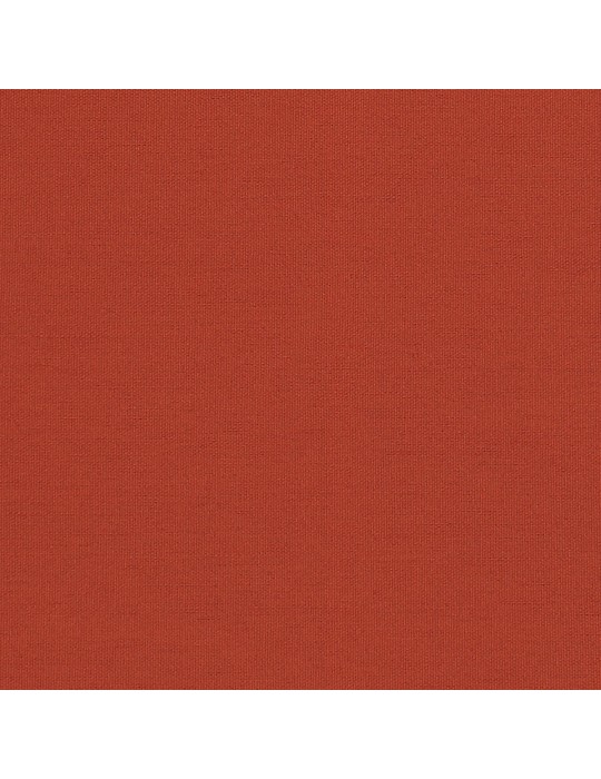 Coupon toile polyester terra 50 x 125 cm terra rouge
