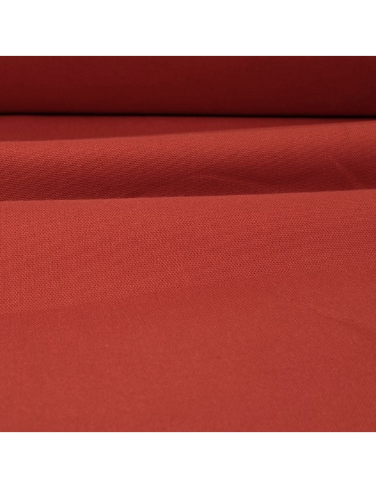Coupon toile uni rouge 50 x 140 cm terra