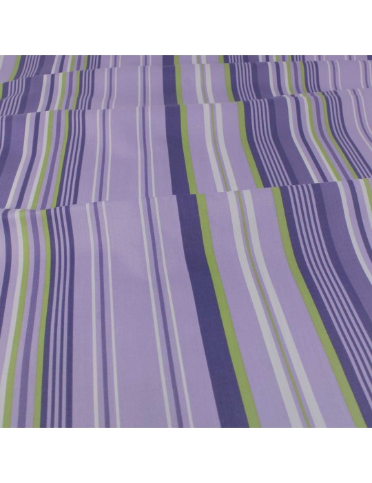 Coupon ameublement rayures 50 x 140 cm violet