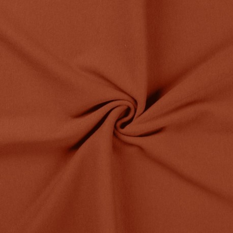 Coupon 3m Tissu Bord Cote Uni Terracotta