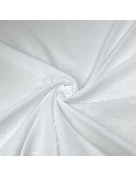 Tissu cretonne uni blanc 140 cm