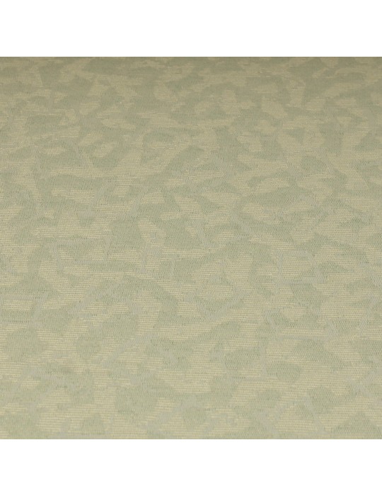 Toile d'ameublement polyester beige/vert