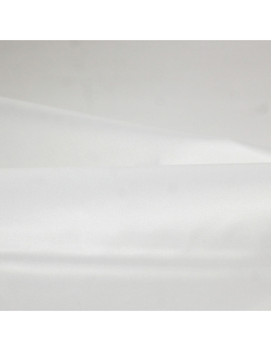 Toile unie polyester blanc