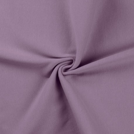 Coupon 3m Tissu Bord Cote Uni Lilas 