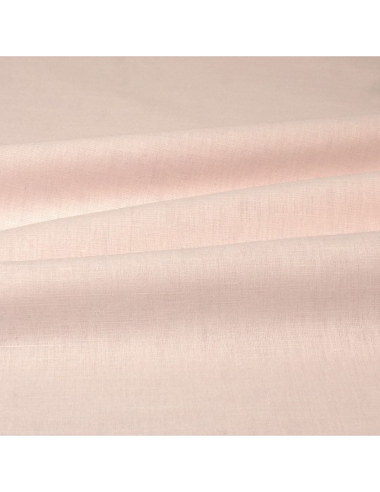 Toile unie lin/coton 280 cm rose