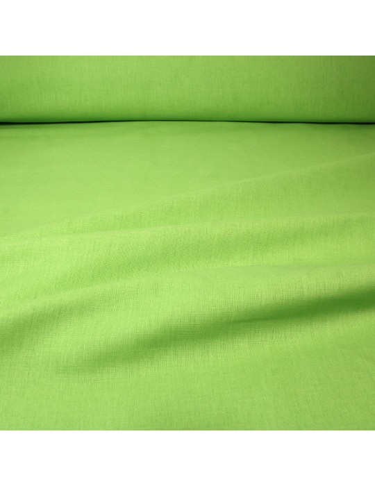 Toile unie lin/coton 280 cm vert