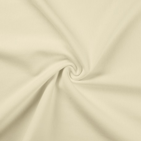Coupon 3m Tissu Bord Cote Uni Ecru 