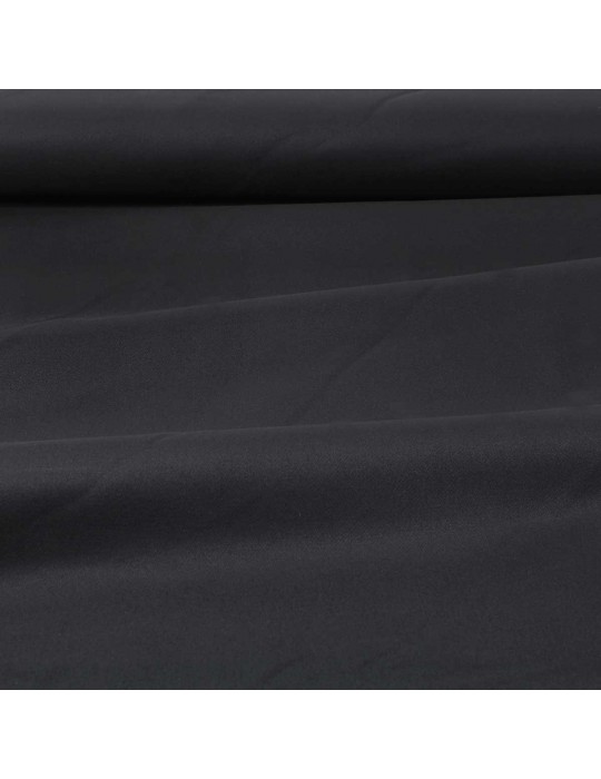 Toile unie coton/élasthanne 147 cm noir