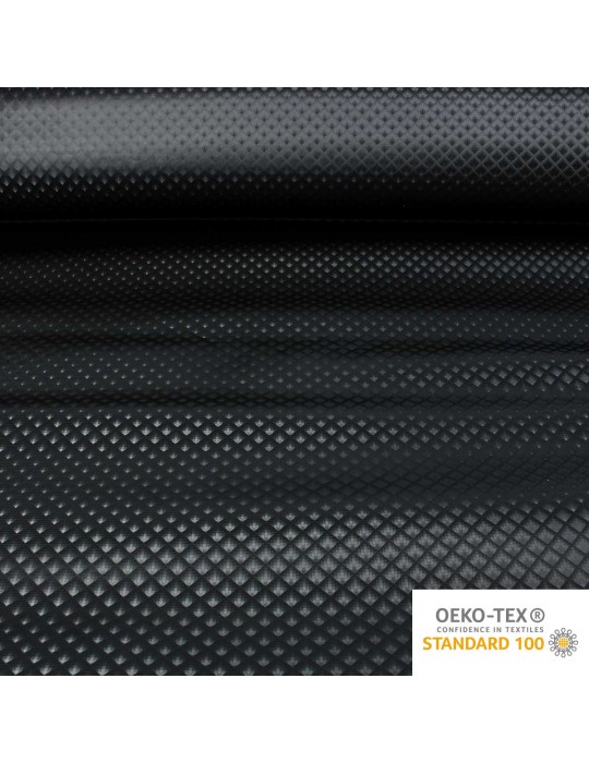 Tissu d'ameublement simili oeko-tex noir