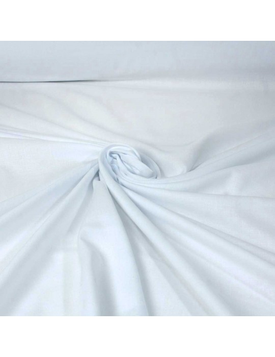 Tissu d'habillement coton/viscose blanc
