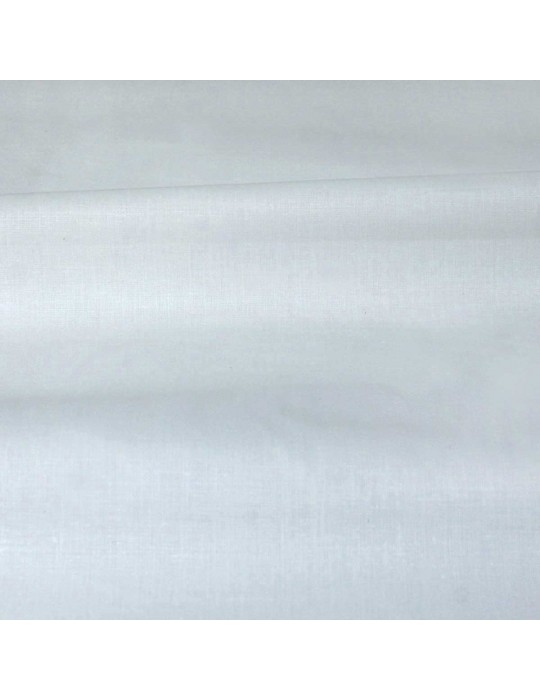 Tissu polyester/coton grande largeur blanc