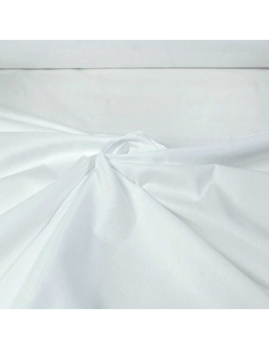 Tissu uni coton blanc