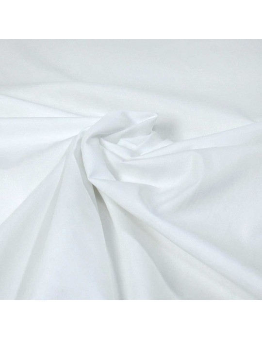Tissu coton uni blanc