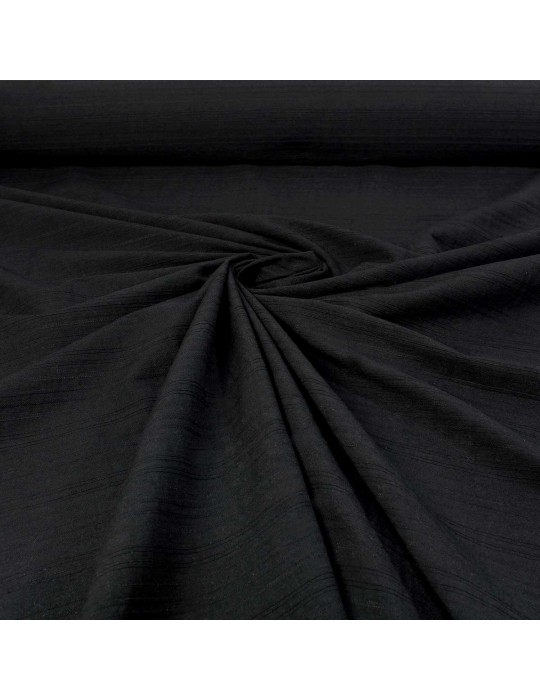 Toile d'habillement coton/polyester noir