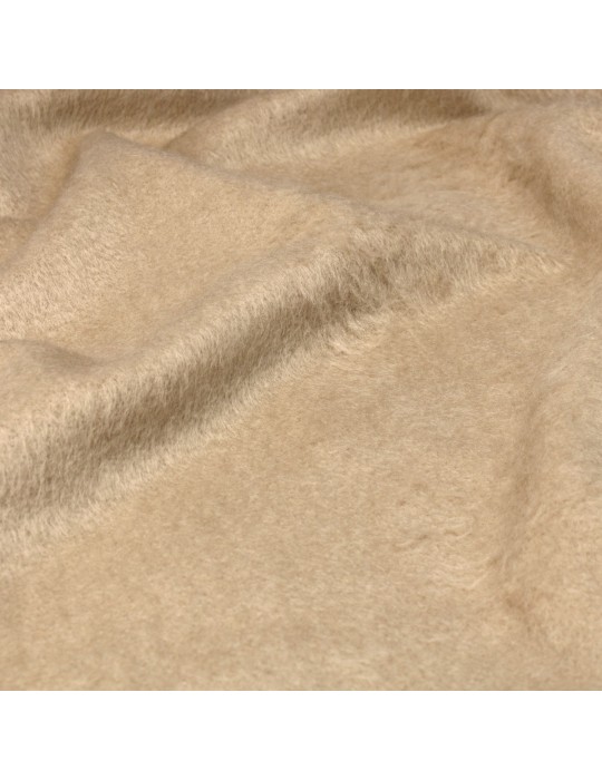 Coupon lainage uni sable 50 x 150 cm beige