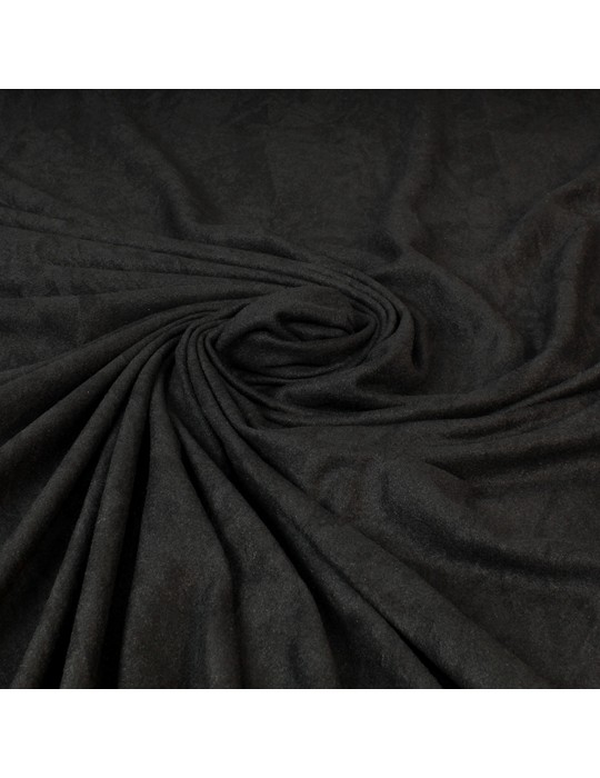 Tissu suédine uni noir