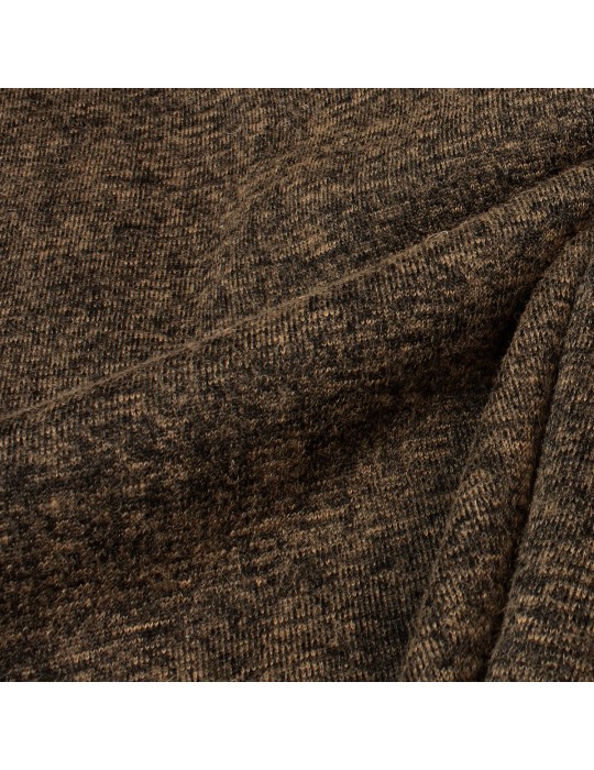 Tissu lainage brun/noir