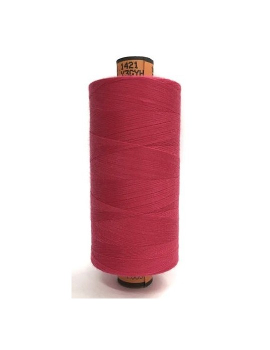 Bobine de fil polyester 1000 m rose cherry