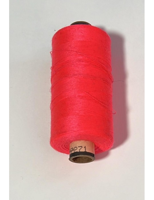 Bobine de fil polyester 1000 m rose fluo