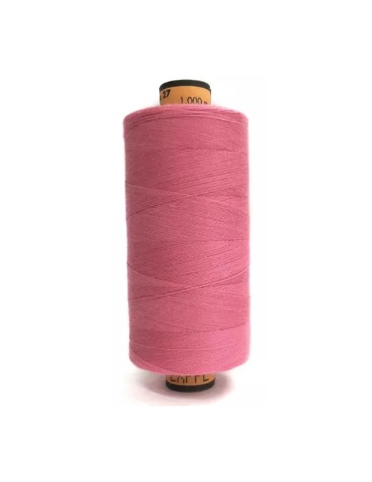 Bobine de fil polyester 1000 m rose framboise