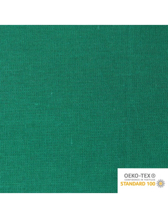 Coupon coton uni 50 x 50 cm vert émeraude