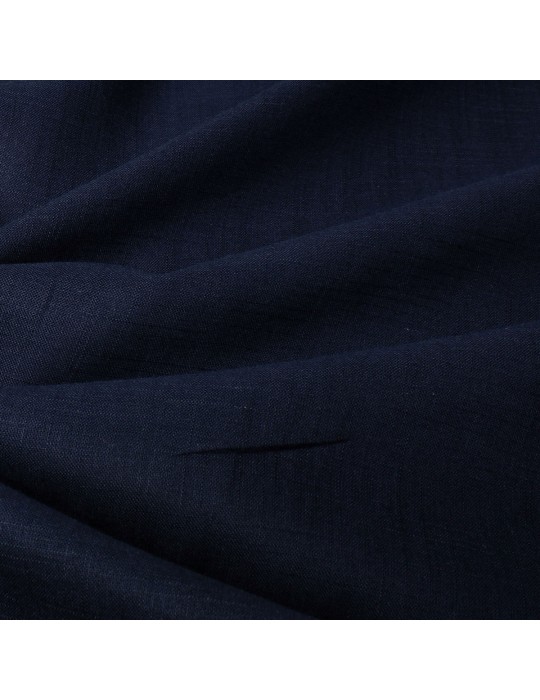 Tissu cretonne uni bleu marine