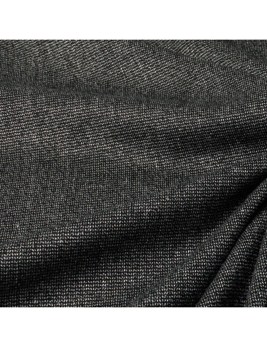 Tissu touché laine noir
