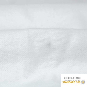 Tissu molleton blanc grande largeur 100% coton vendu au mètre ou
