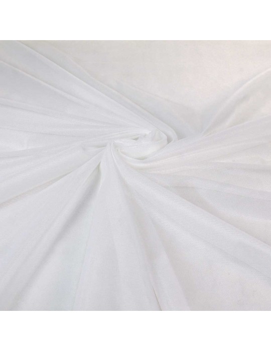 Tissu résille uni blanc