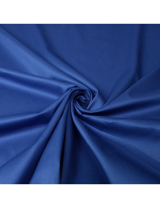Tissu coton/élasthanne uni bleu royal