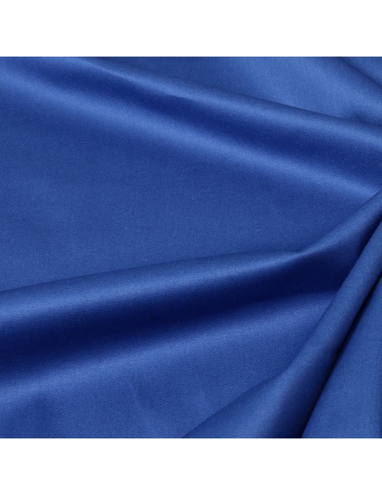 Tissu coton/élasthanne uni bleu royal