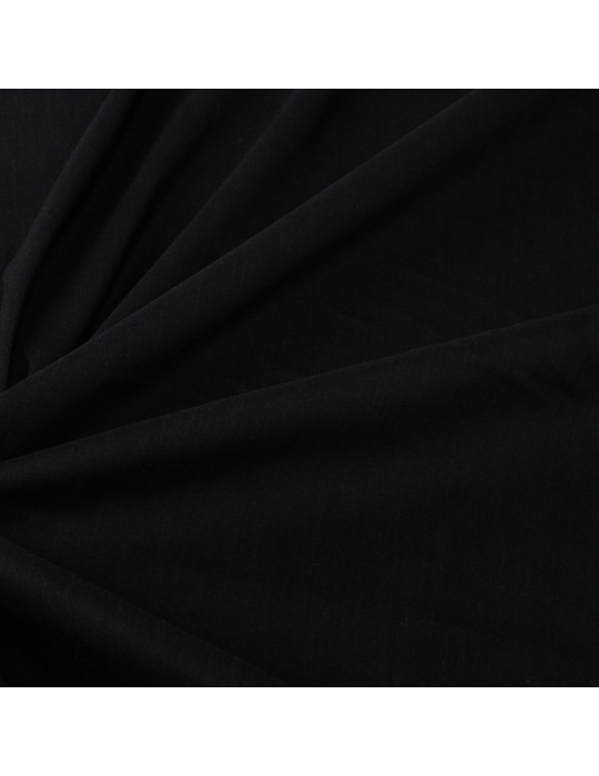 Tissu habillement aspect voile noir